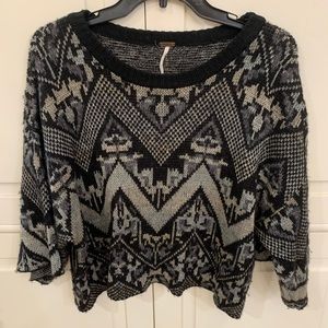 Free people patterned sweater